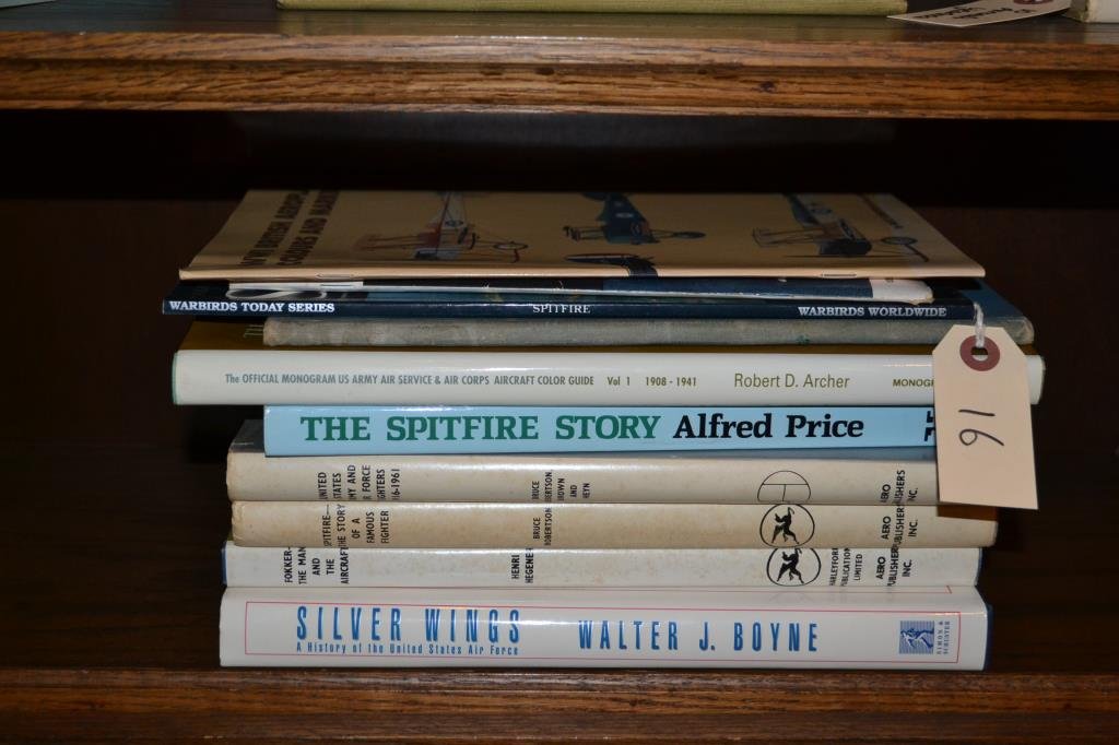 Early Books on British German and American Fighter: Naval Aviation in World War I by Adrian O. Van Wyen (1969) WWI British Aeroplane Colours and Markings by Bruce Robertson (1996) Fokker: The Man and The Aircraft by Henri Hegener (1961) Spitfire: The S
