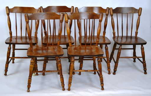 Six Rock Maple Moosehead Side Chairs