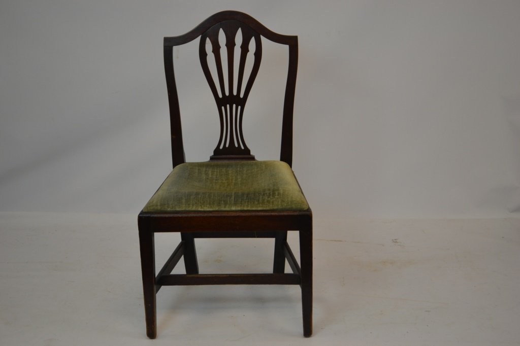 Mahogany Hepplewhite Side Chair: Mahogany Hepplewhite side chair