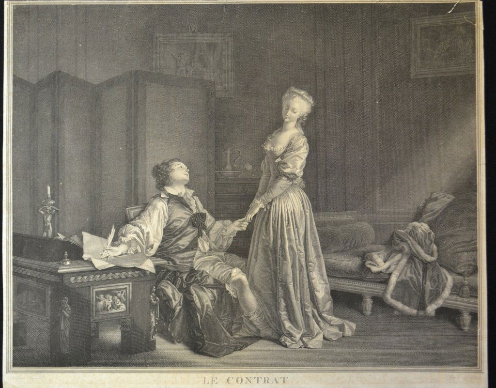 19th C Jean Fragonard Copperplate Engraving (1 of 3)