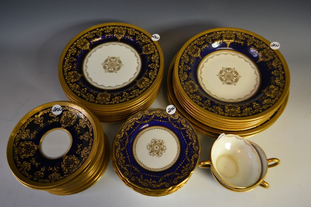 Partial Royal Doulton Cobalt Blue Dinner Service (1 of 4)