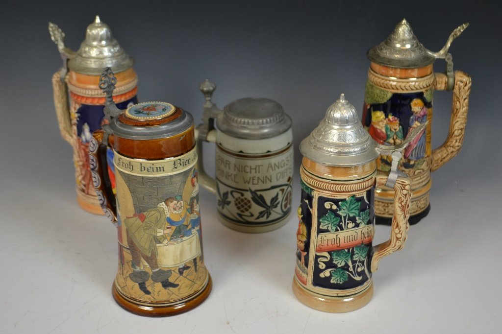Five German Steins (1 of 1)