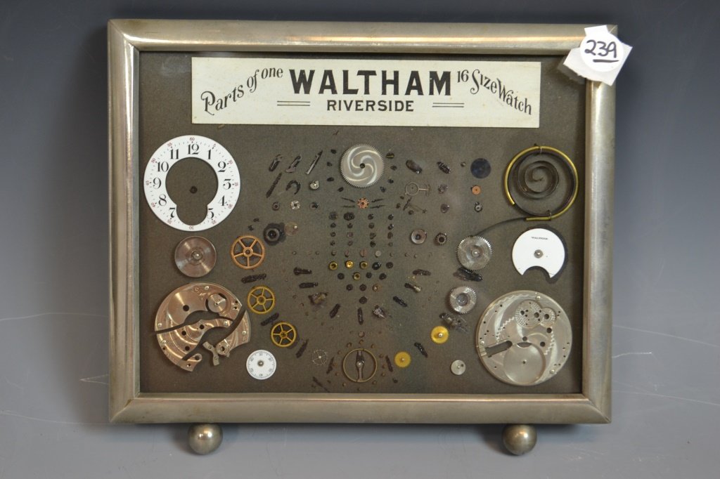 Framed Waltham Riverside Pocket Watch (1 of 1)