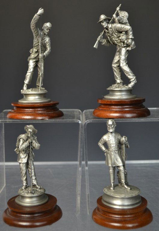 Four Civil War Pewter Figurines "Stonewall Jackson (1 of 5)
