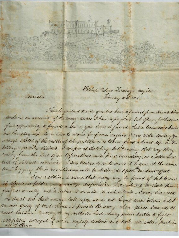 1848 Letter From Mexican American War Soldier (1 of 6)