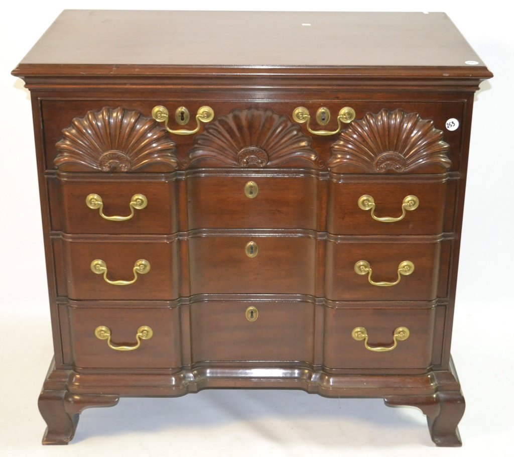 Kittenger Mahogany Block Front Chest of Drawers (1 of 1)