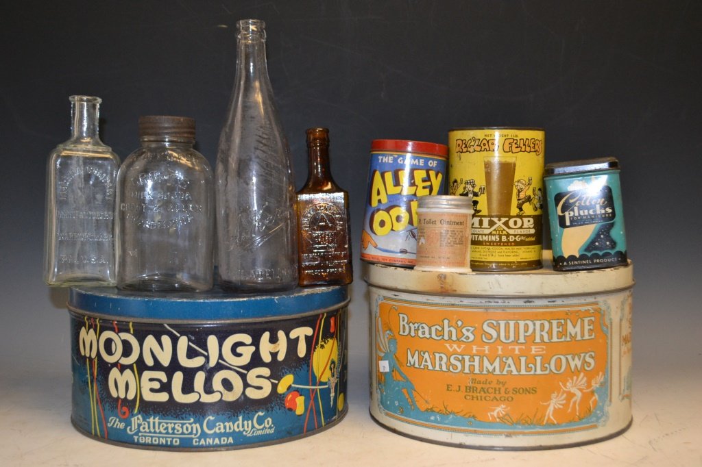 Grouping of Early Country Store Tins (1 of 5)