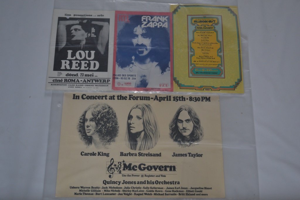 Four 1970's and early 1980's Music Posters (1 of 5)