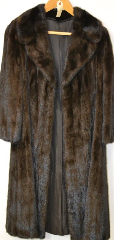 Full Length Black Mink Coat (1 of 4)
