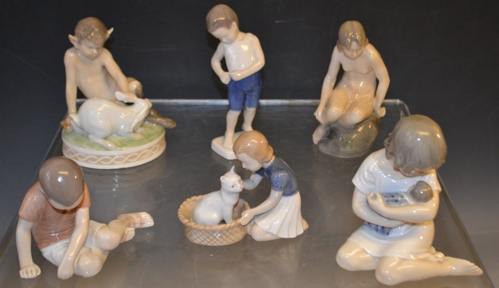 Six Royal Copenhagen Children Figures (1 of 5)