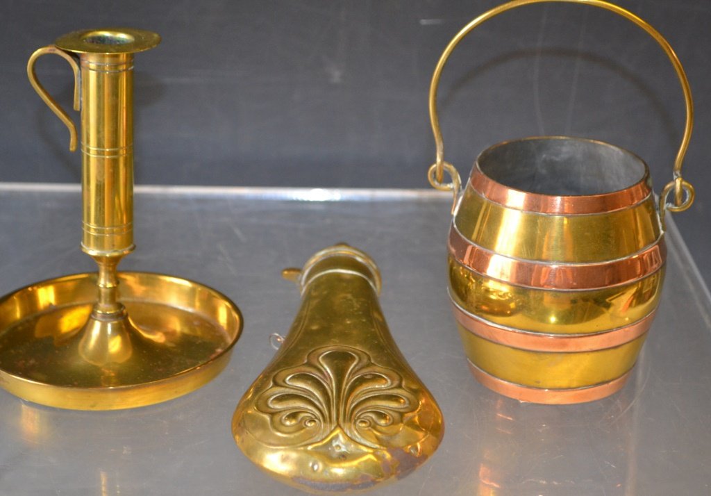 19th C Brass Chamber Stick (1 of 5)