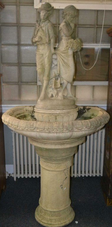 Victorian Style Figural Fountain (1 of 4)