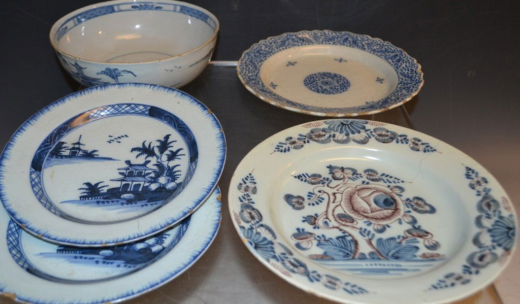 7 1/2" Blue & White Delft Plate w/ Others (1 of 10)