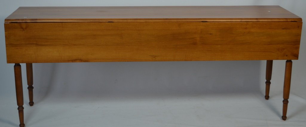 Cabinet Made Maple Farm Table w/ Turned Legs (1 of 3)