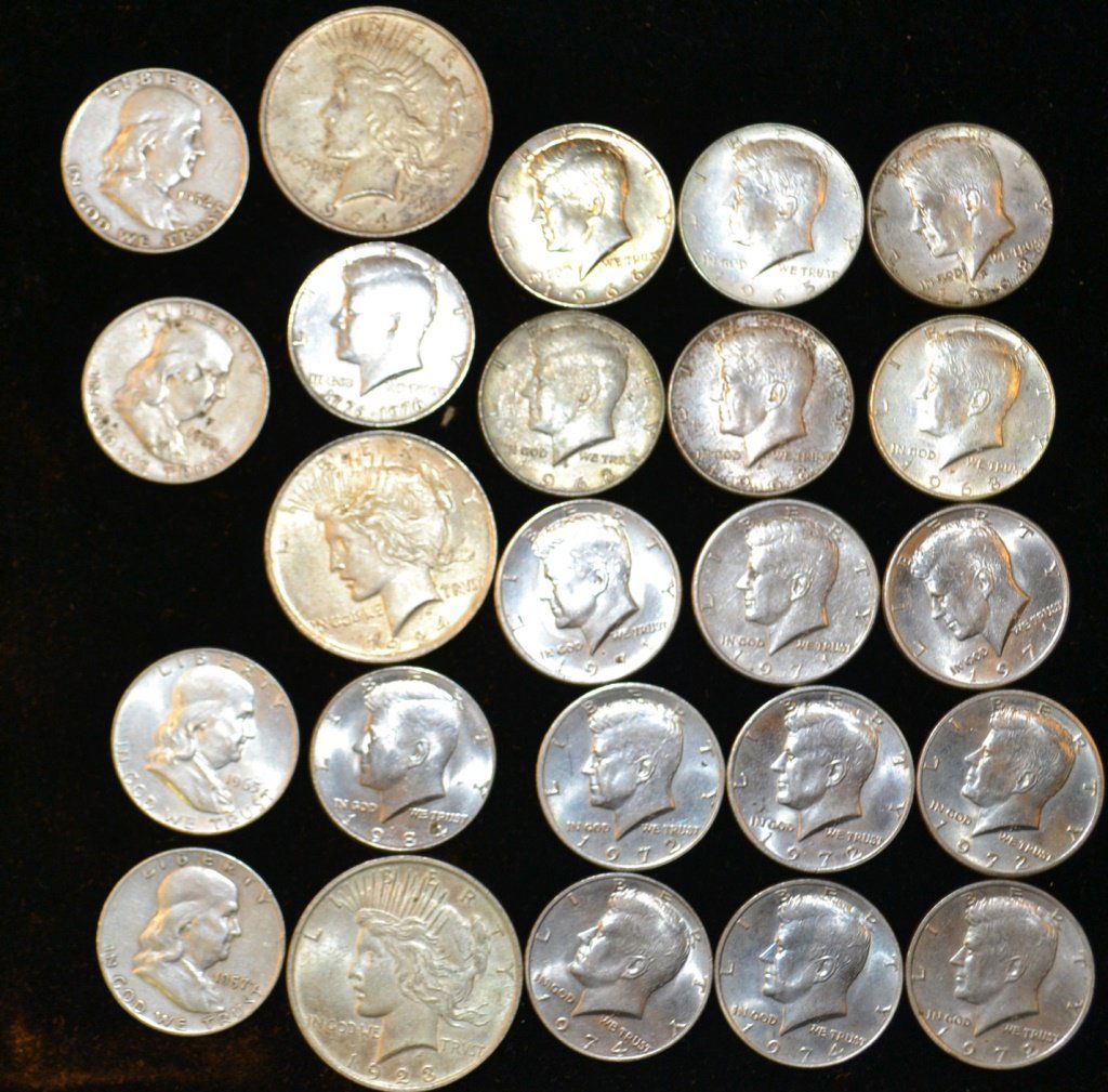 Silver Dollars, & Half Dollars,& Clad Dollars (1 of 1)