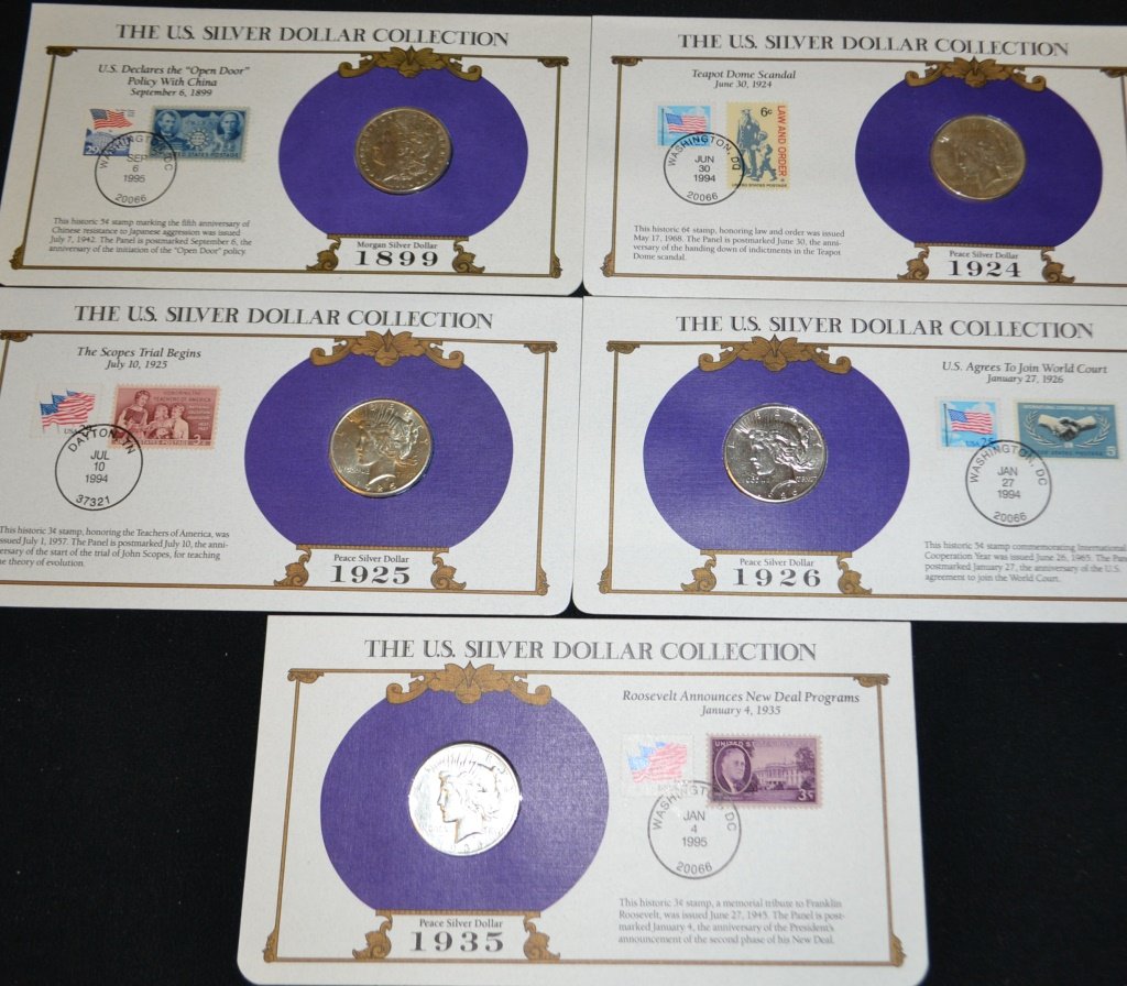 U.S. Silver Dollar Collection: U.S. Silver Dollar Collection including 1899, 1924 thru 1926,1935. *Note* Due to fraudulent transactions Keystone Auctions may require cash, money-order or wire transfers for gold, silver and coins pu