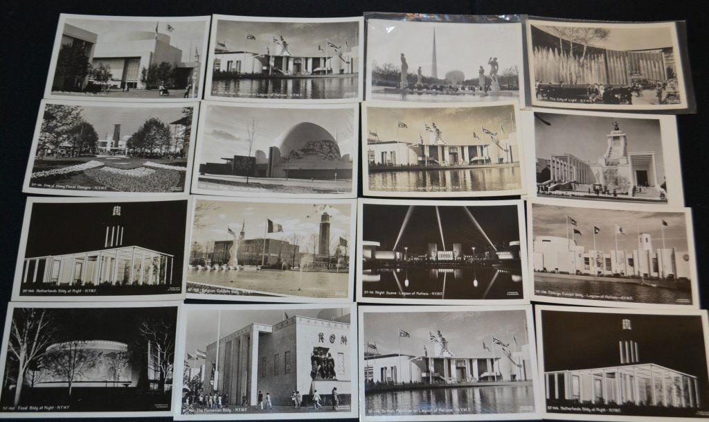 Grouping Of World's Fair B & W Post Cards (1 of 3)