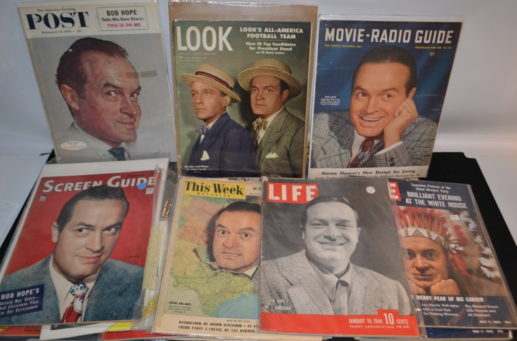 Grouping Of 38 Bob Hope Related Magazines: Grouping of 38 Bob Hope related magazines