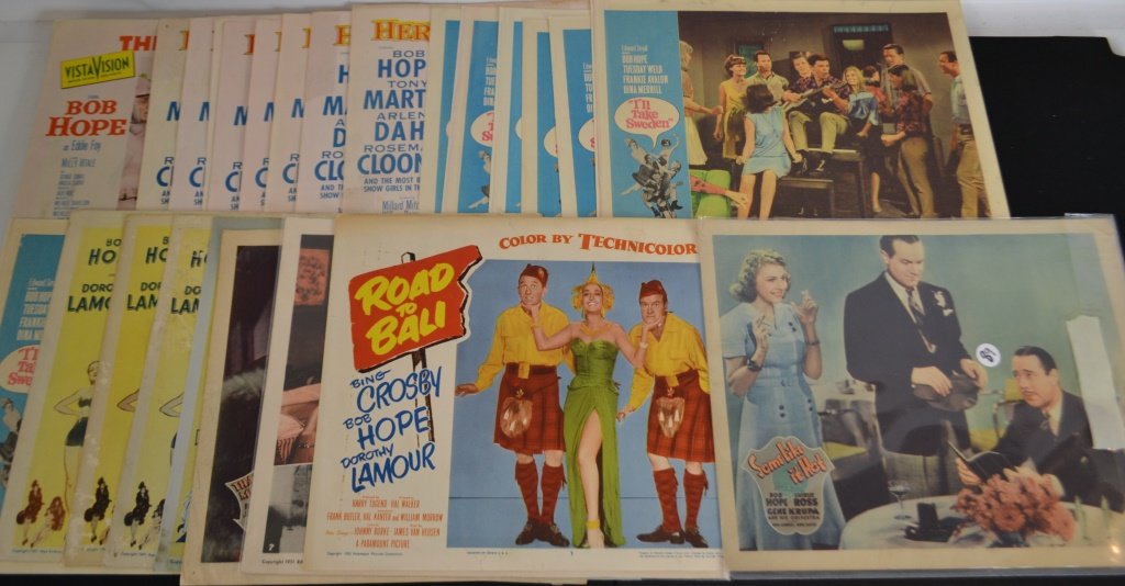 Grouping of 25 Bob Hope Related Movie Posters: Grouping of 25 Bob Hope related movie posters 14" x 11"