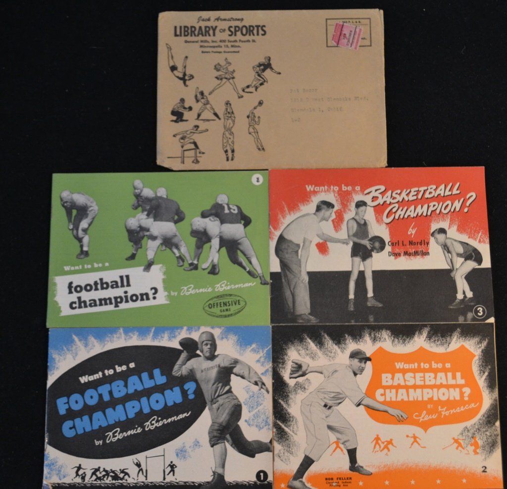 Jack Armstrong Library of Sports Premiums: Jack Armstrong Library of Sports Premiums including: Want to be a football champion? by, Bernie Bierman ( Defensive game) Want to be a football champion by? by, Bernie Bierman ( offensive game), Want 