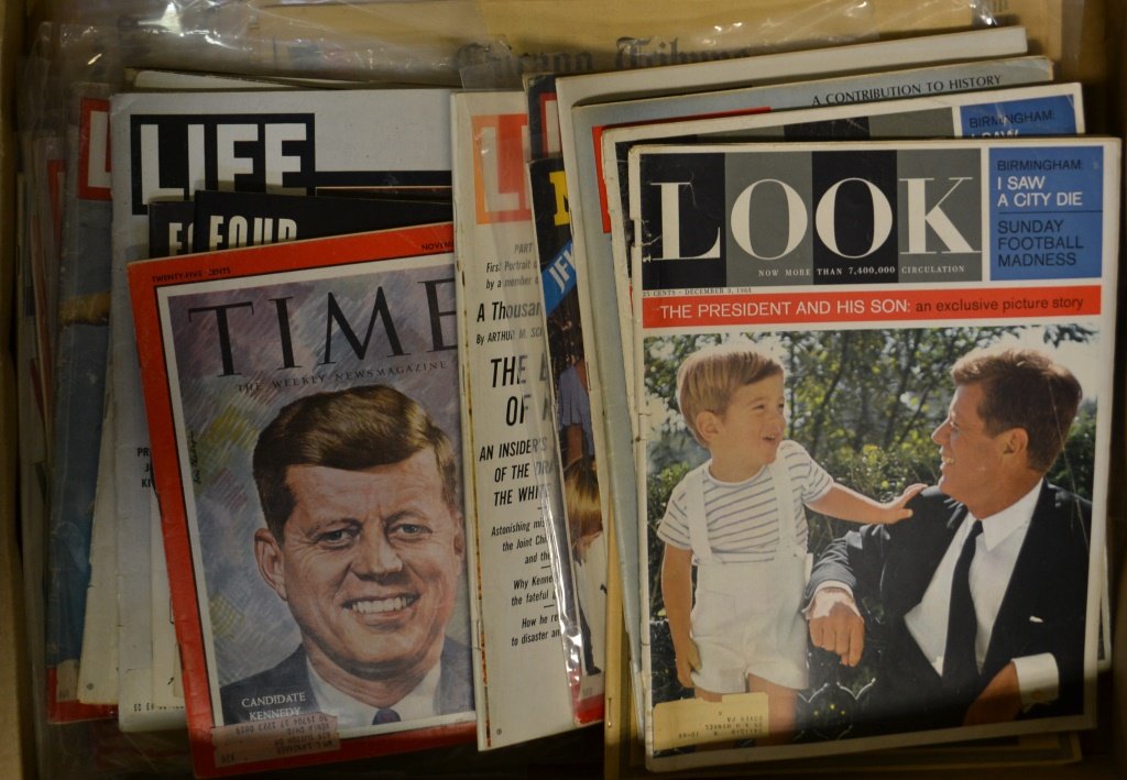 Large Collection Of JFK Periodicals and Newspapers (1 of 1)