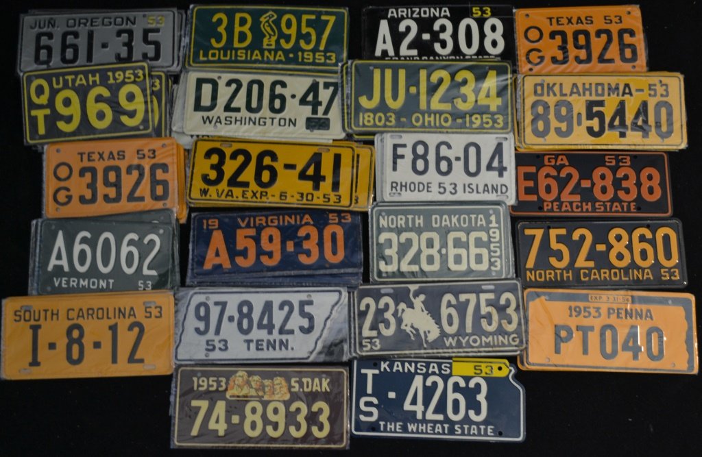 Small License Plates (1953) (1 of 3)