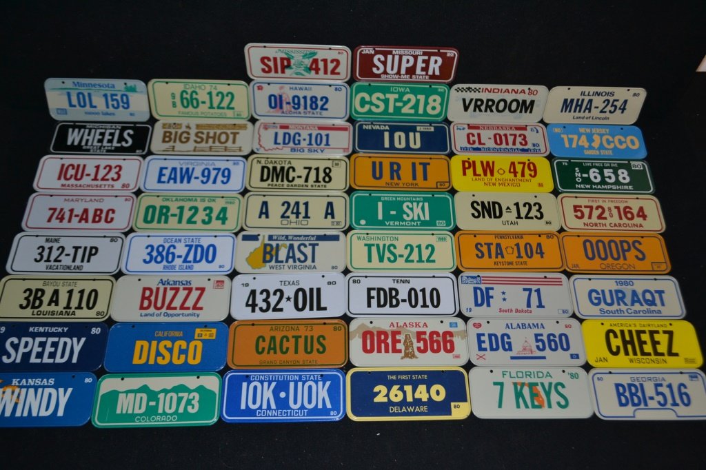 Small License Plates (1980) (1 of 2)