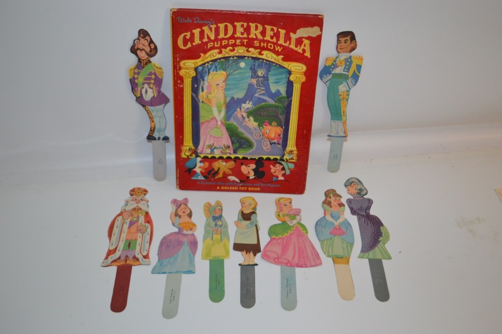 Walt Disney's Cinderella Puppet Show Golden Toy (1 of 1)