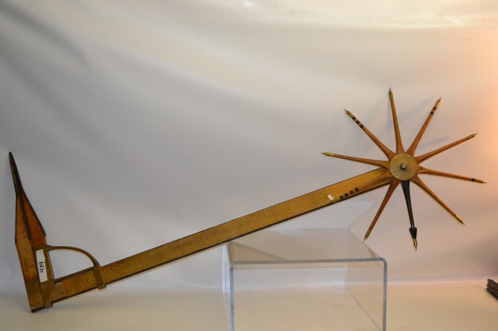 19thC American Walking Wheel Log Caliper & Wheele (1 of 4)