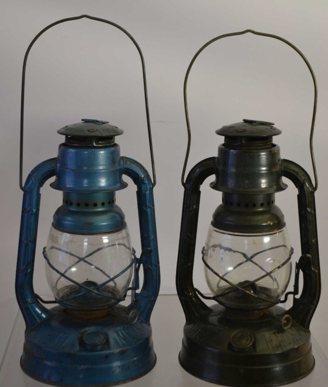Two Little Wizard Dietz Oil Lamps (1 of 3)