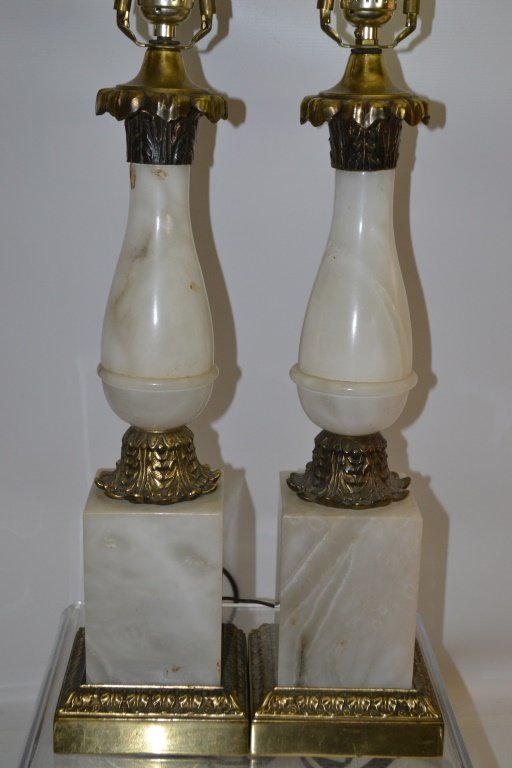Pair of Marble Table Lamps (1 of 1)