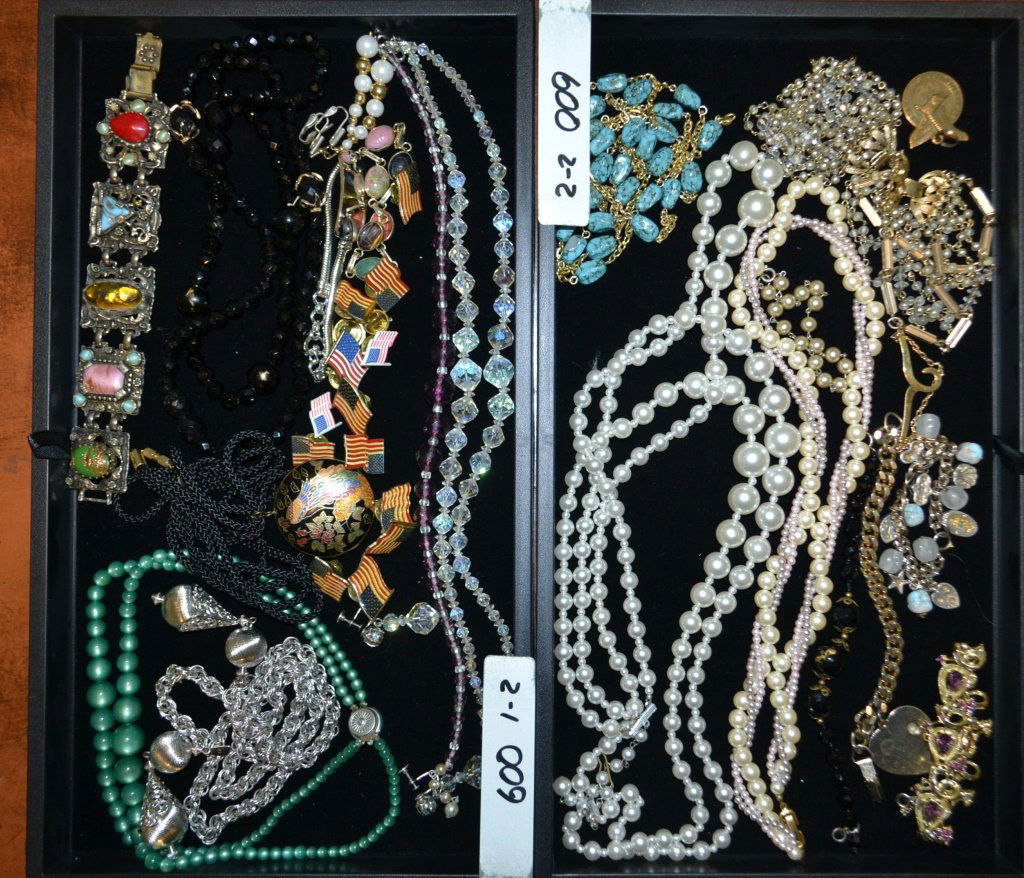 Grouping of Costume Jewelry Two Trays (1 of 1)