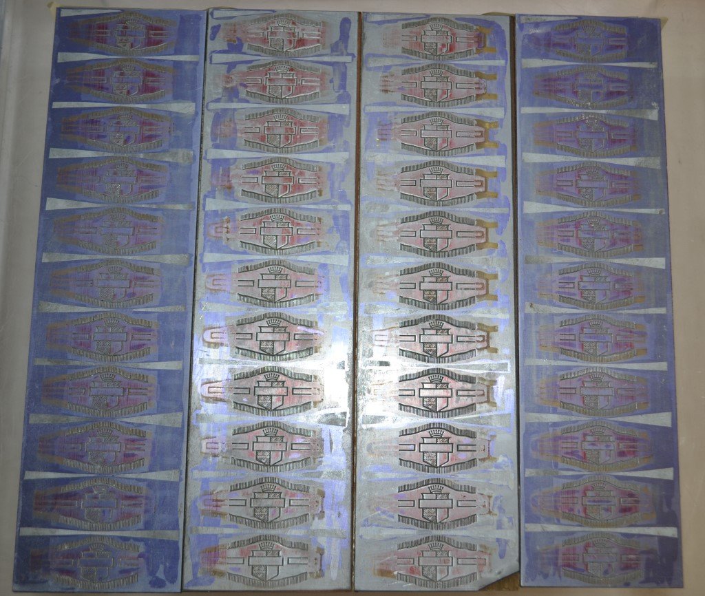 4 Cadillac Cigar Label Printing Blocks Lead & Wood (1 of 4)