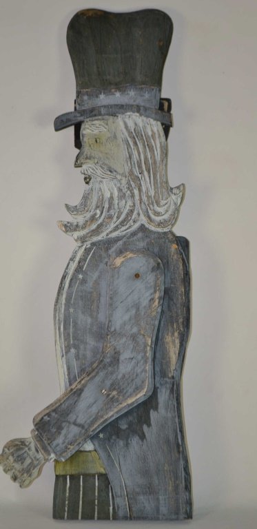 Painted Folk Art Folding Uncle Sam (1 of 3)