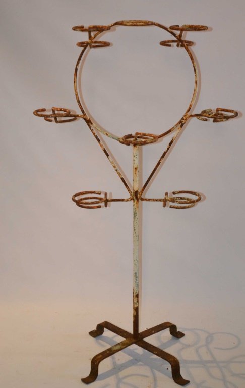 Early 20th Century Painted Iron Plant Stand (1 of 2)