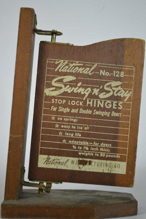 Early 20th C Hardware Store "Swing-N-Stay" Hinges (1 of 3)
