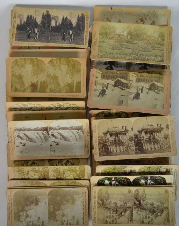 Approx 40 Stereo View Cards (1 of 5)