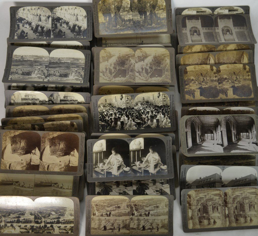 Approx 60 Stereo View Cards (1 of 6)