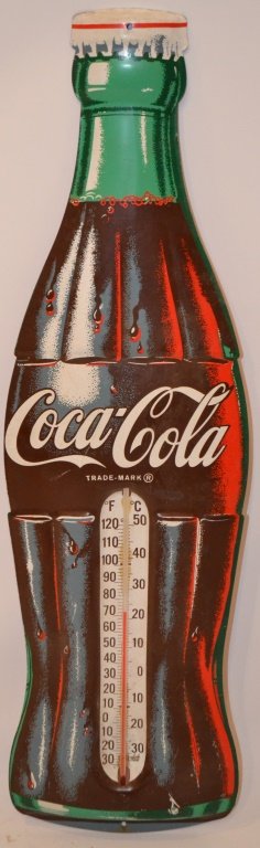 Tin Coca Cola Thermometer Sign (1 of 2)