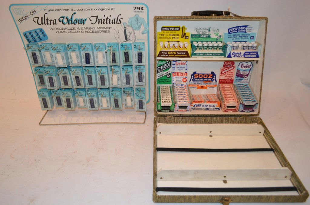 1980s Era Store Display "Ultra Velour Initials" (1 of 3)