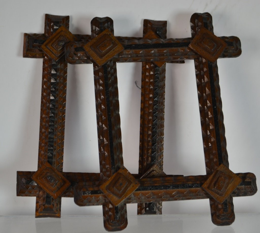 Pair of Tramp Art Frames (1 of 1)