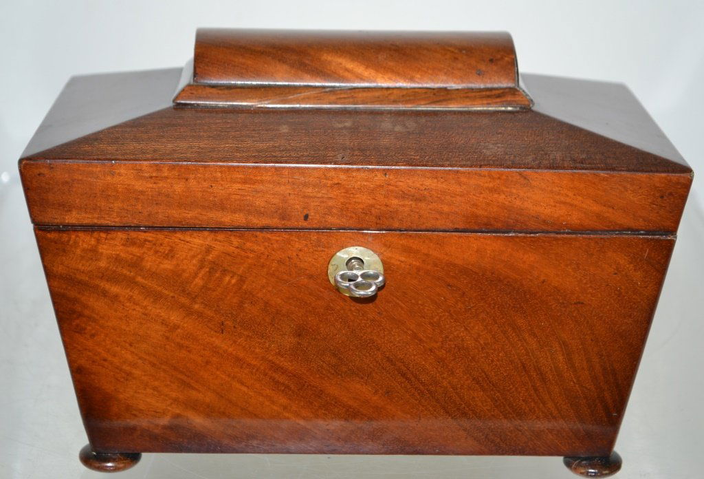 19th Century Cathedral Top Tea Caddy (1 of 3)
