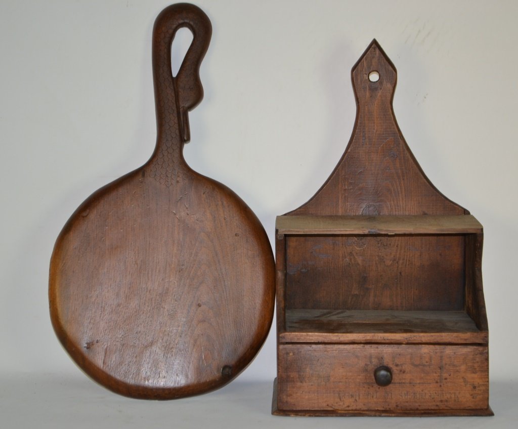 Early Hanging Wall Box and Swan Cheese Board (1 of 5)