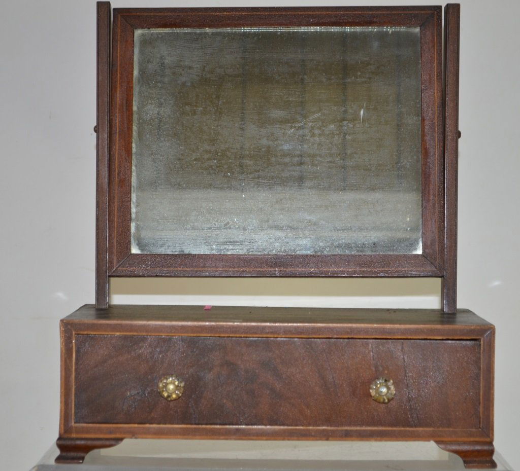 19th Century Shaving Stand with Mirror (1 of 2)