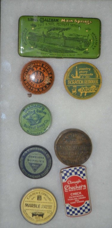 Collection of 8 Early Advertising Tins (1 of 5)