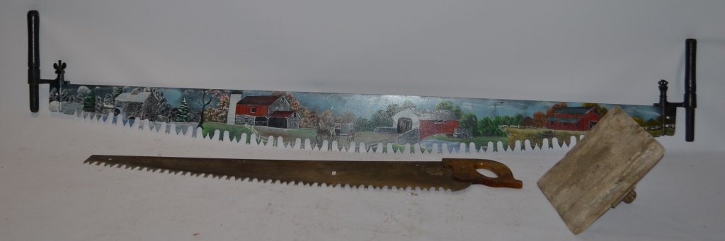 Painted Two-Man Saw (1 of 4)