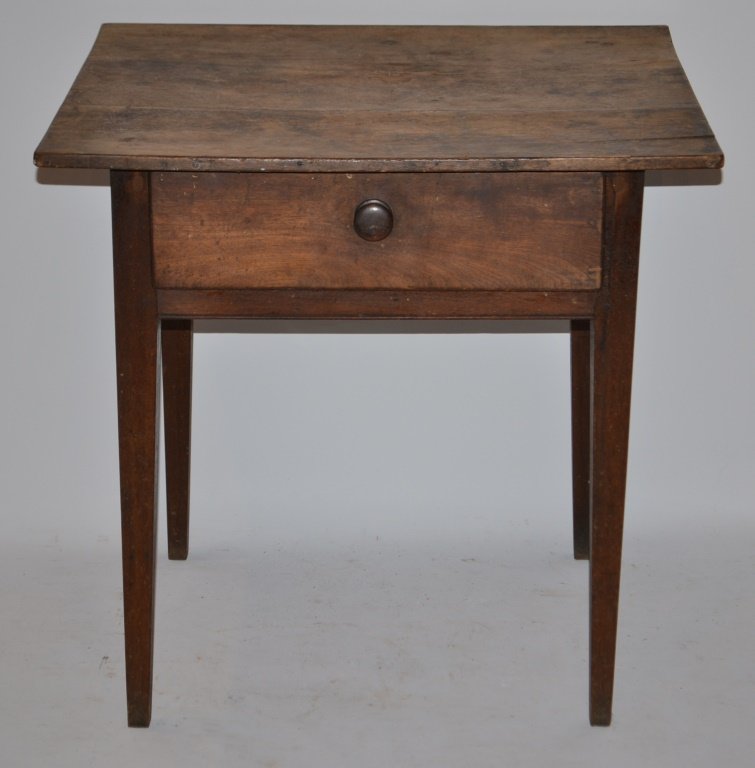 18th C Walnut 1 Drawer Tavern Table (1 of 4)