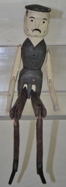 Geeso on Wood Painted Figure of Man (1 of 1)