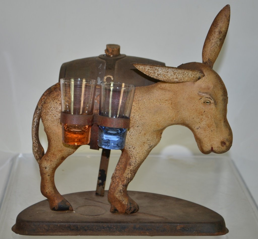 Decorative Tin Shot Liquor Dispenser (1 of 2)