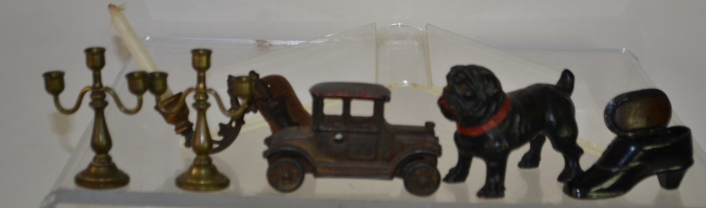 Grouping Of Miniatures Cast Iron & Bronze Items (1 of 6)